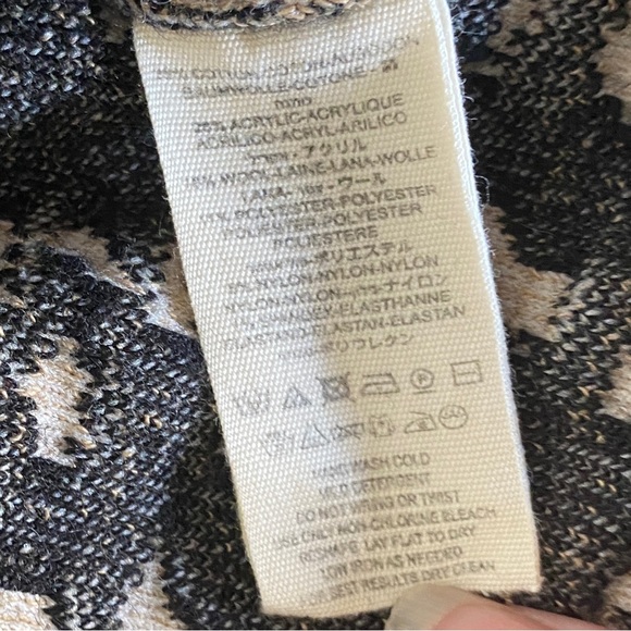 Free People Women’s Dress In Tan/Beige With Black Cheetah Like Design Size M - Picture 9 of 9